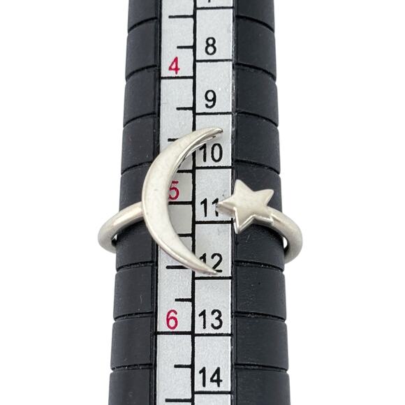 Boma Moon & Star Ring | Vintage Sterling Silver 925 | Celestial | 5 - Picture 7 of 9